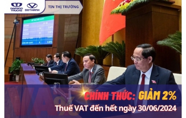 Chính thức giảm 2% thuế GTGT (VAT) đến hết ngày 30/06/2024